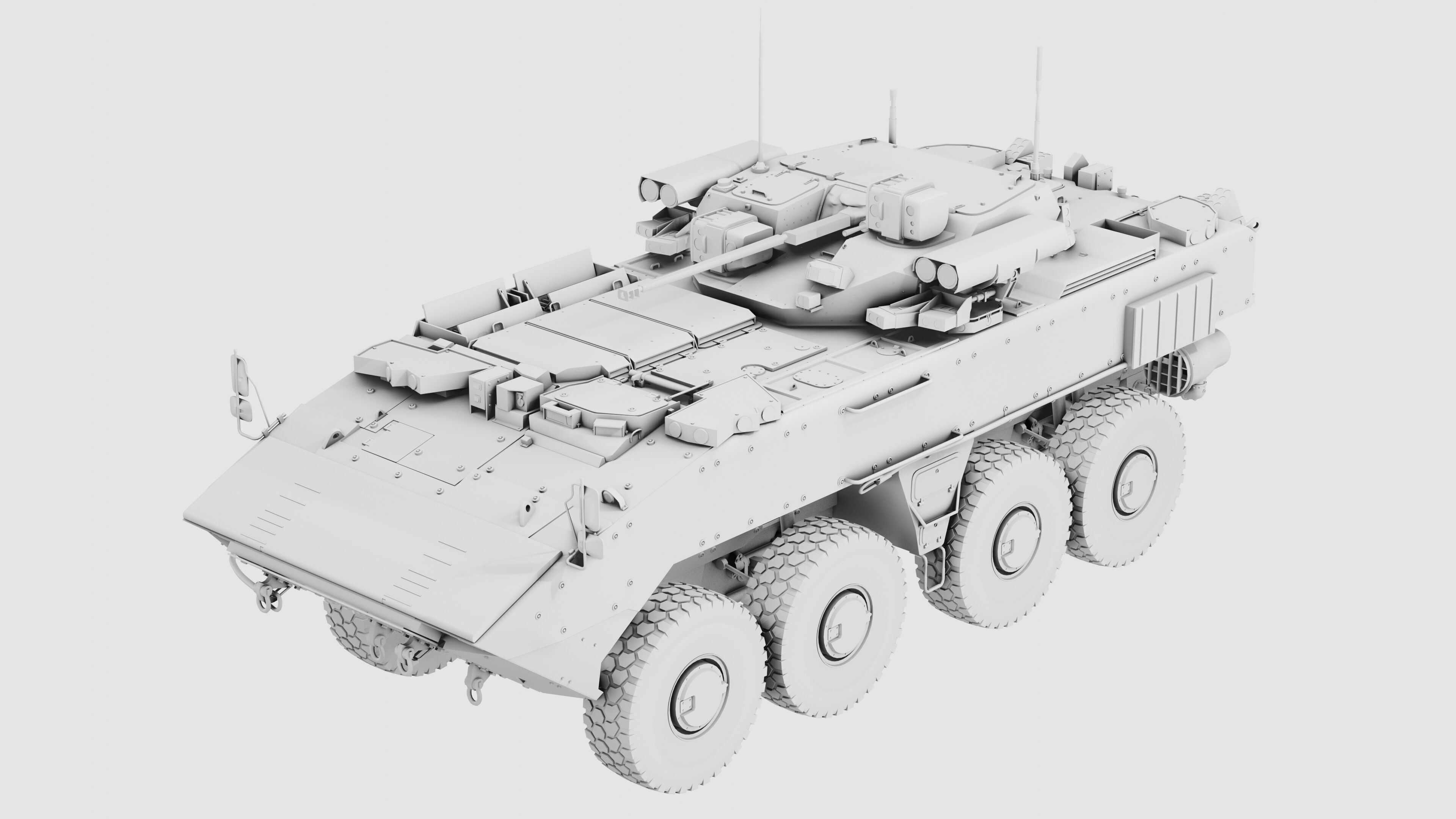 K17 Boomerang Epoch Russian Army APC Game Model 160K Low-poly 3D model_19