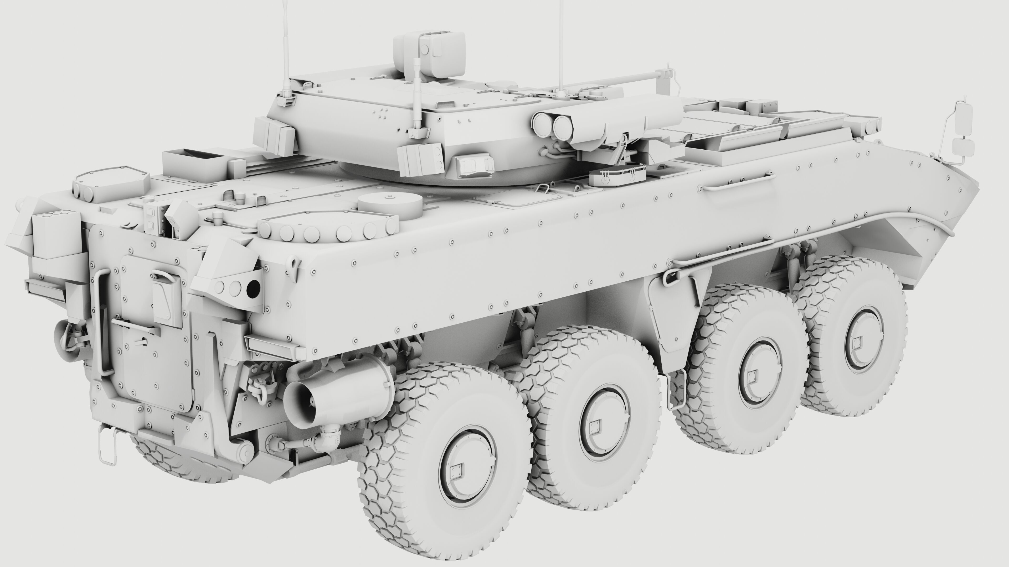 K17 Boomerang Epoch Russian Army APC Game Model 160K Low-poly 3D model_7