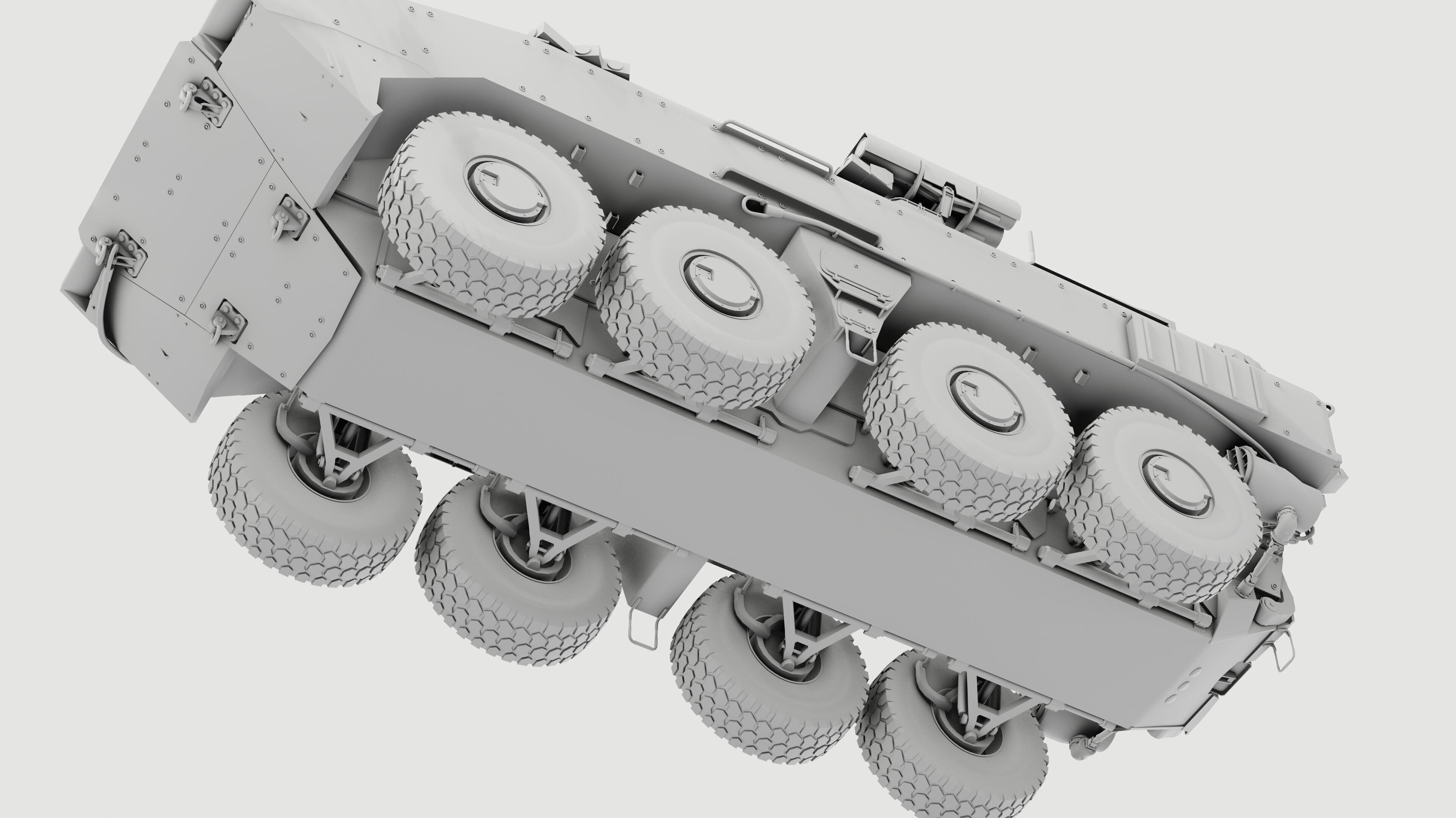 K17 Boomerang Epoch Russian Army APC Game Model 160K Low-poly 3D model_11