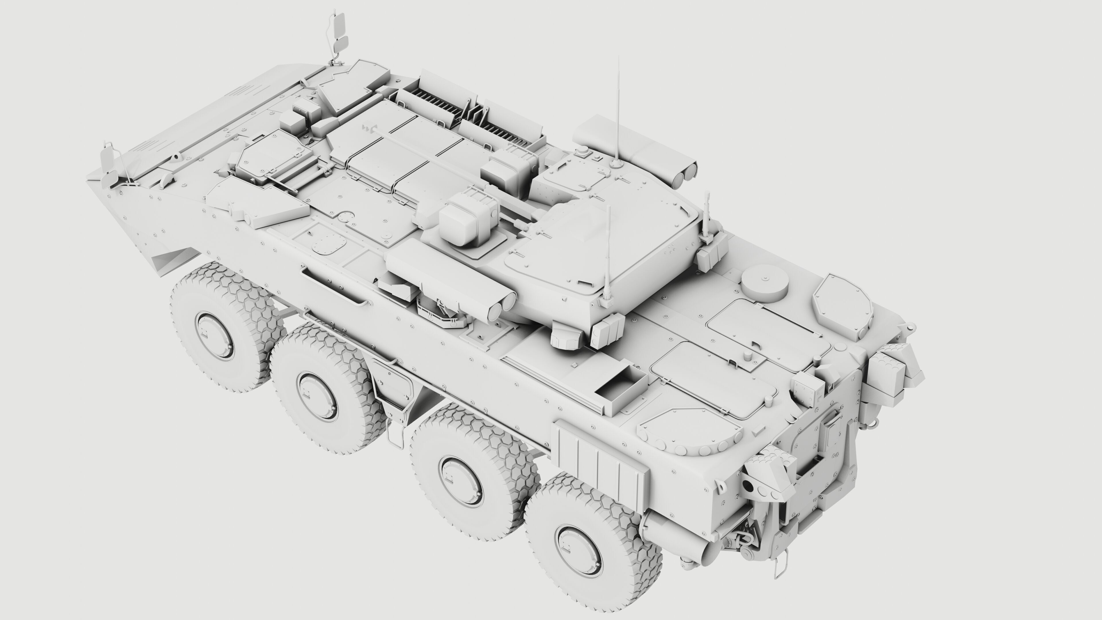 K17 Boomerang Epoch Russian Army APC Game Model 160K Low-poly 3D model_21