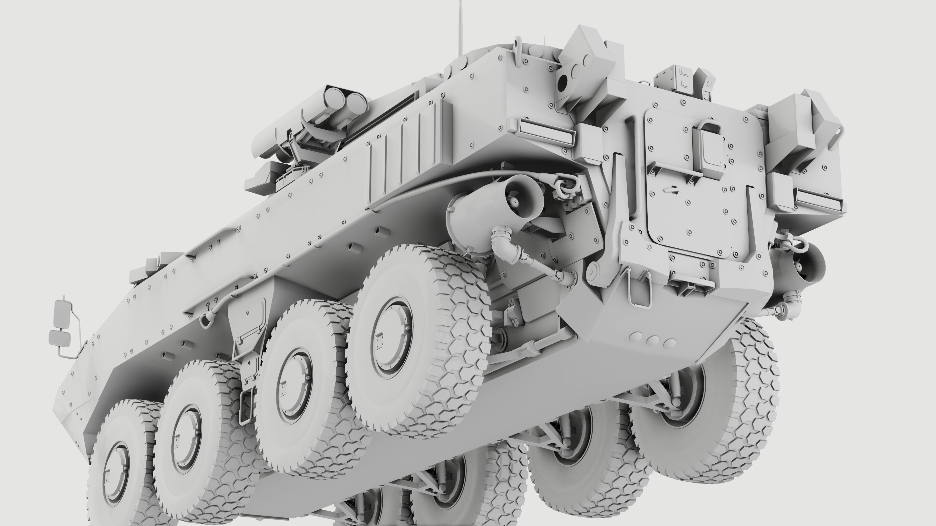 K17 Boomerang Epoch Russian Army APC Game Model 160K Low-poly 3D model_14