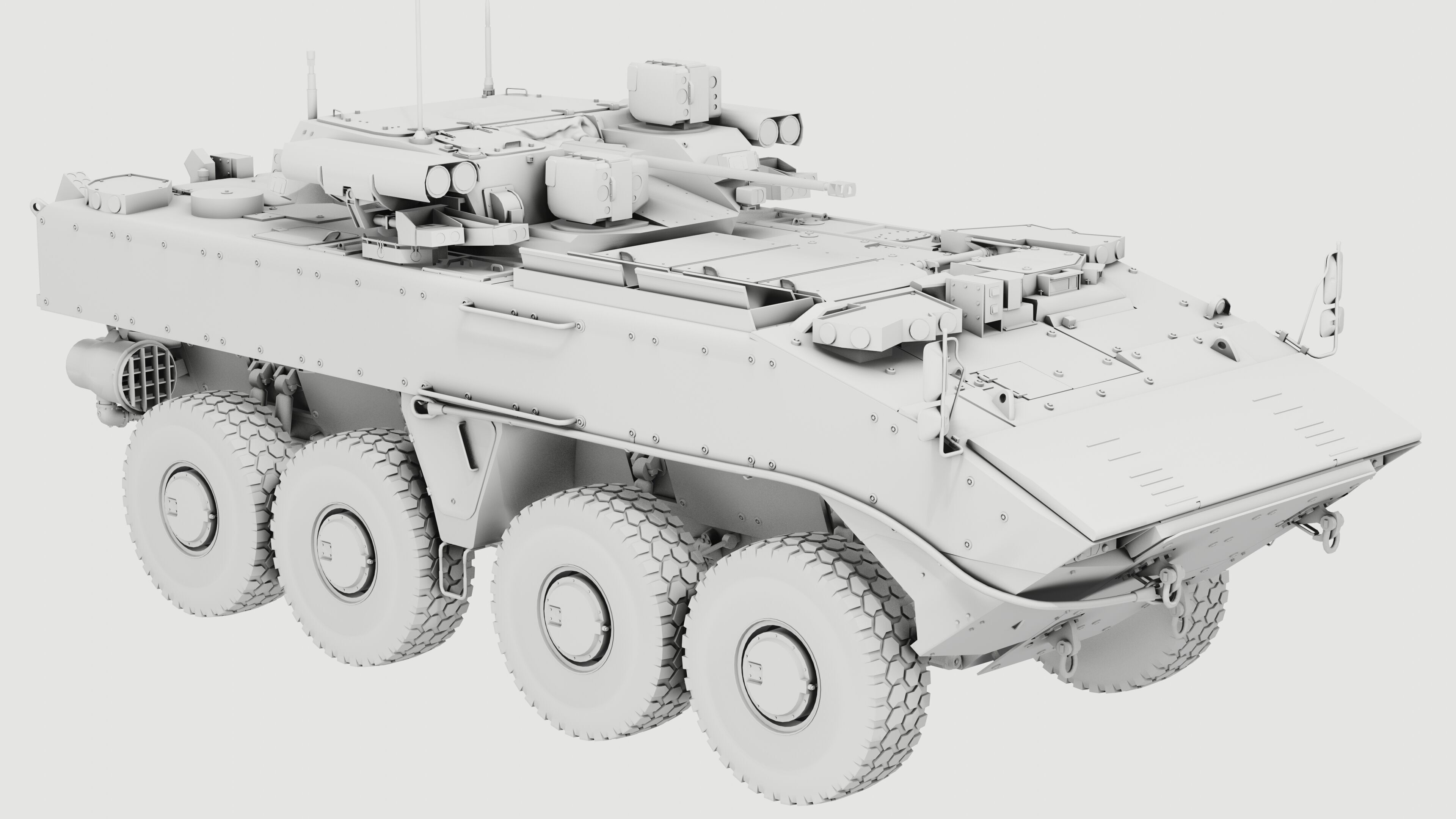 K17 Boomerang Epoch Russian Army APC Game Model 160K Low-poly 3D model_9