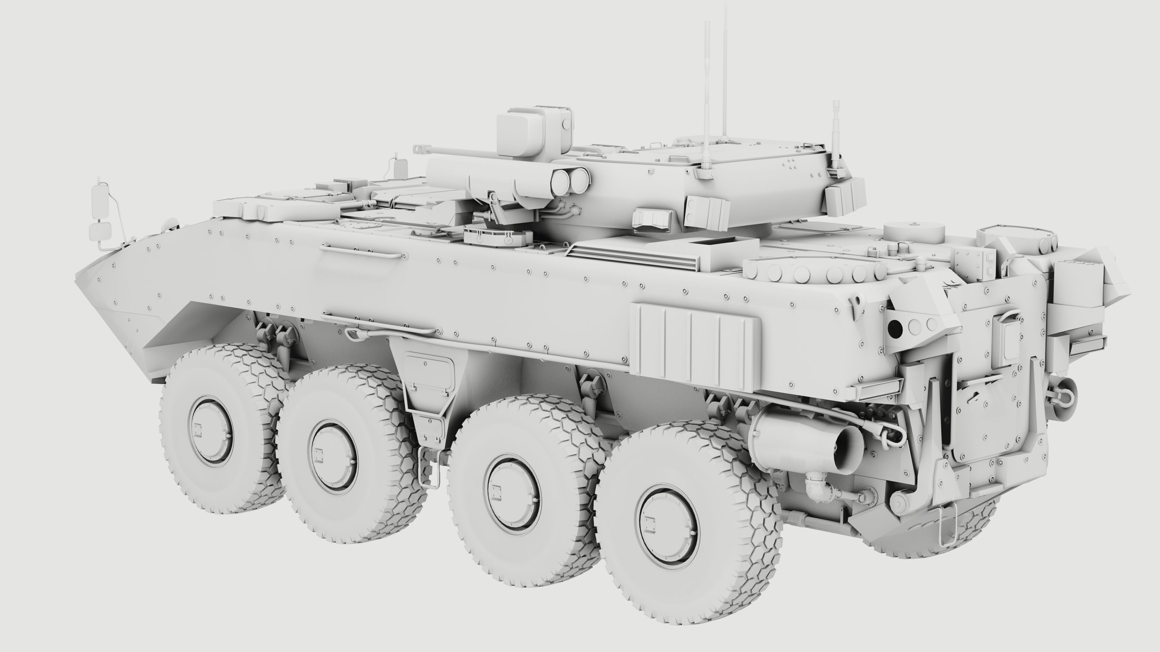 K17 Boomerang Epoch Russian Army APC Game Model 160K Low-poly 3D model_4