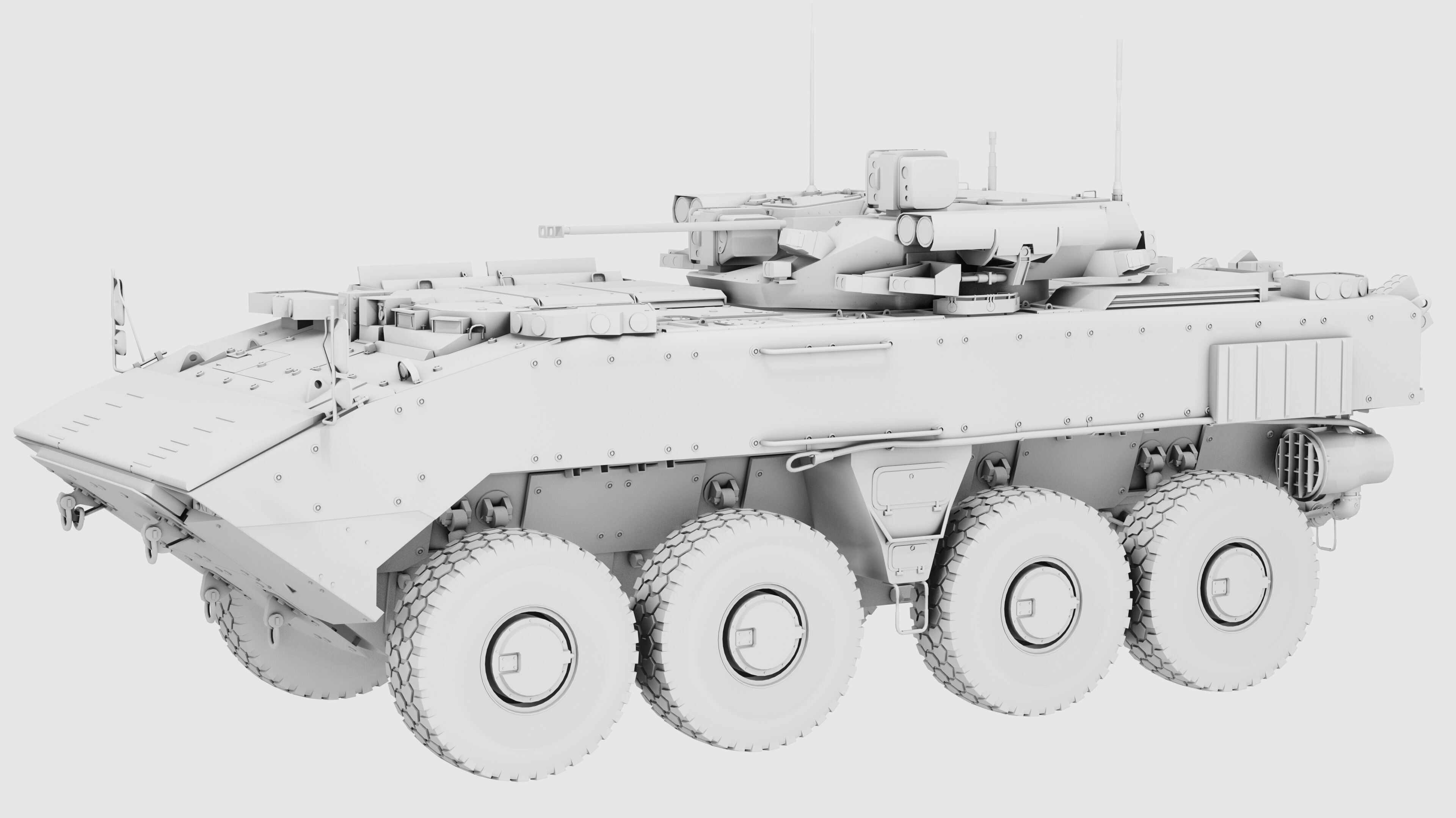 K17 Boomerang Epoch Russian Army APC Game Model 160K Low-poly 3D model_2