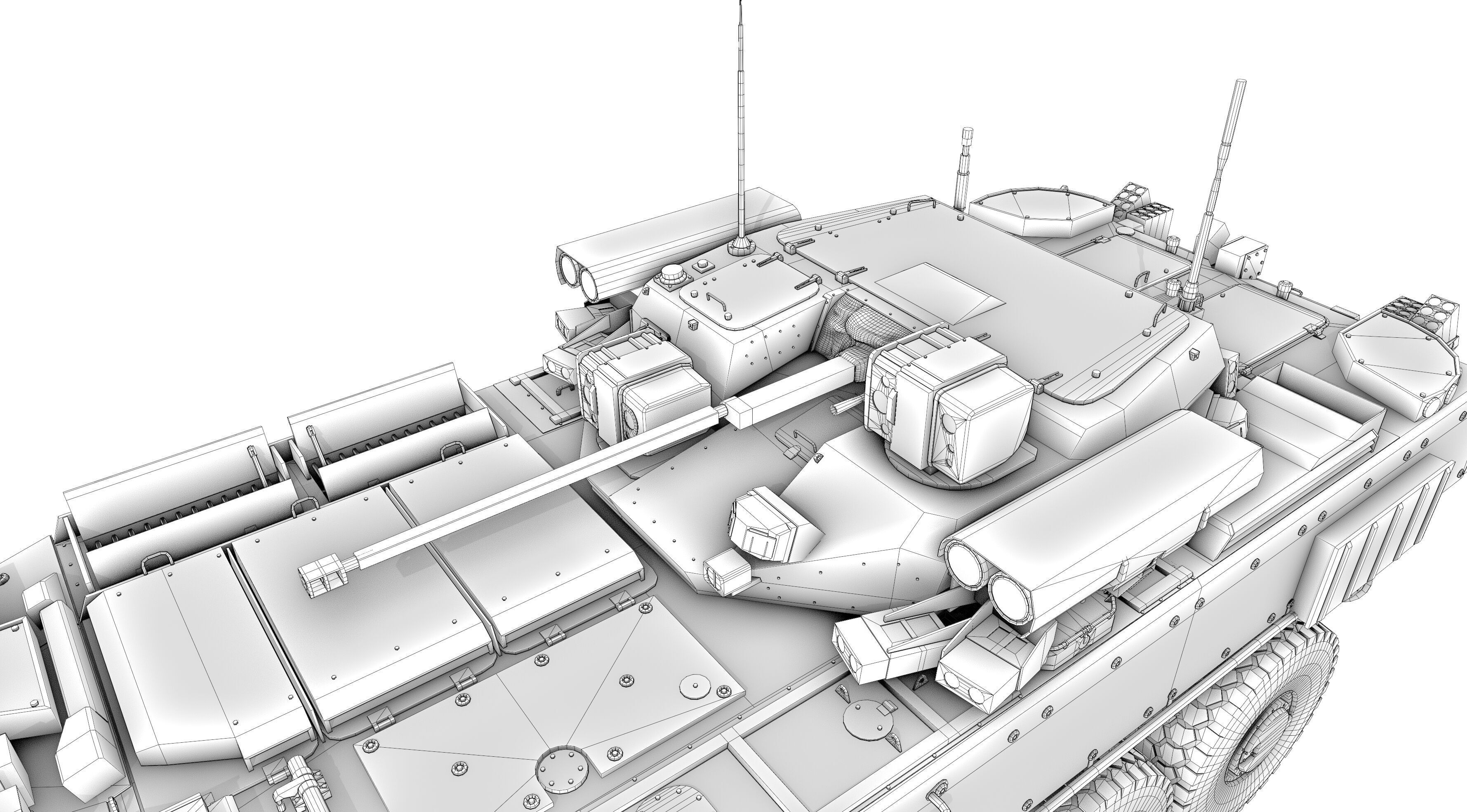 K17 Boomerang Epoch Russian Army APC Game Model 160K Low-poly 3D model_38