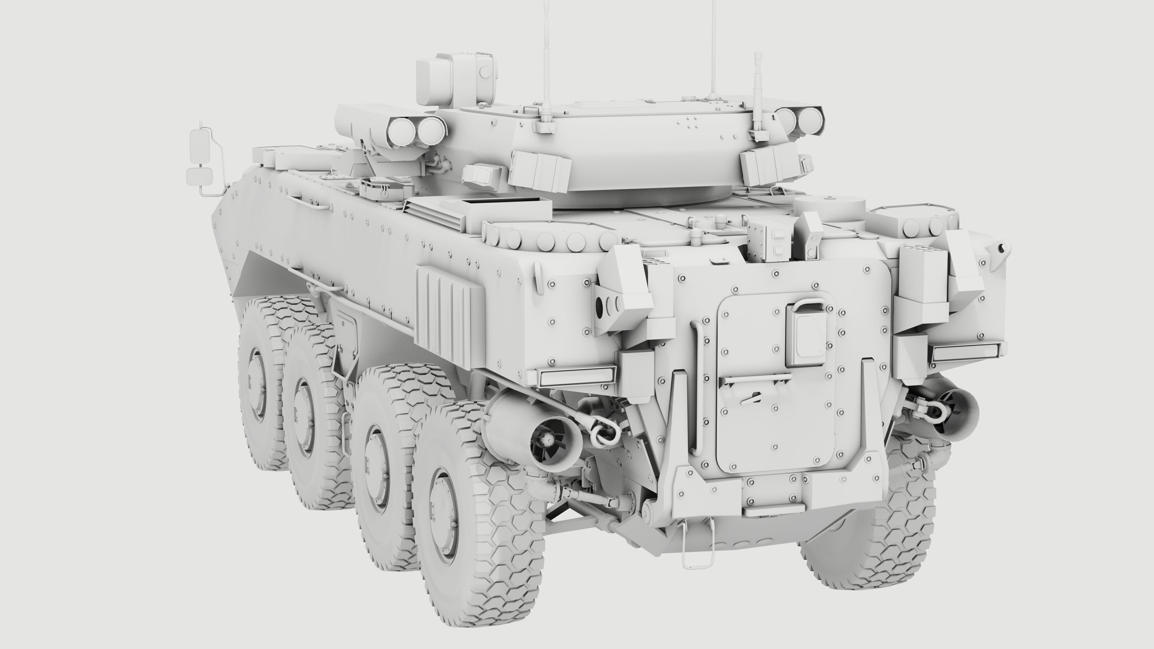 K17 Boomerang Epoch Russian Army APC Game Model 160K Low-poly 3D model_5