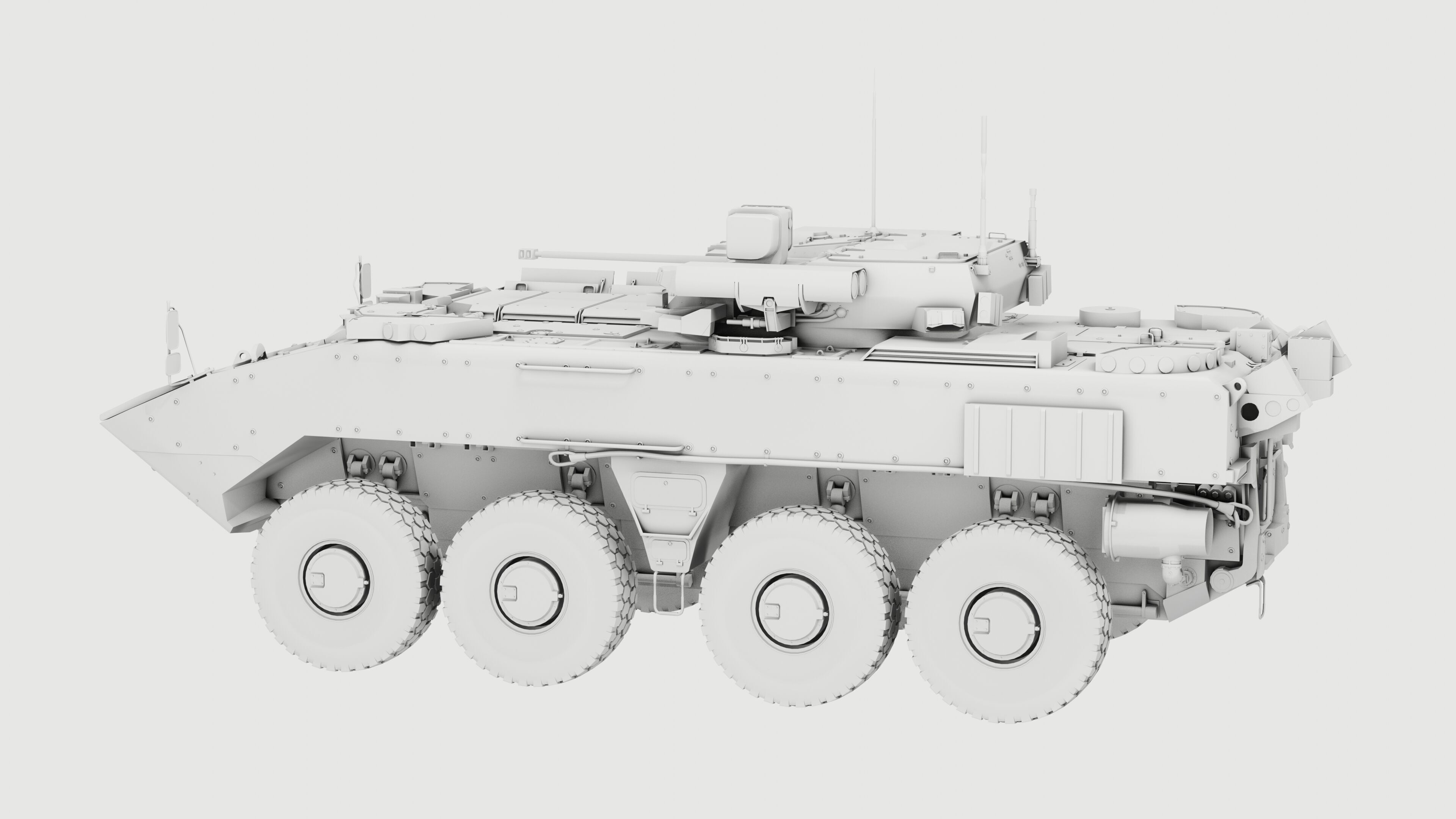K17 Boomerang Epoch Russian Army APC Game Model 160K Low-poly 3D model_3