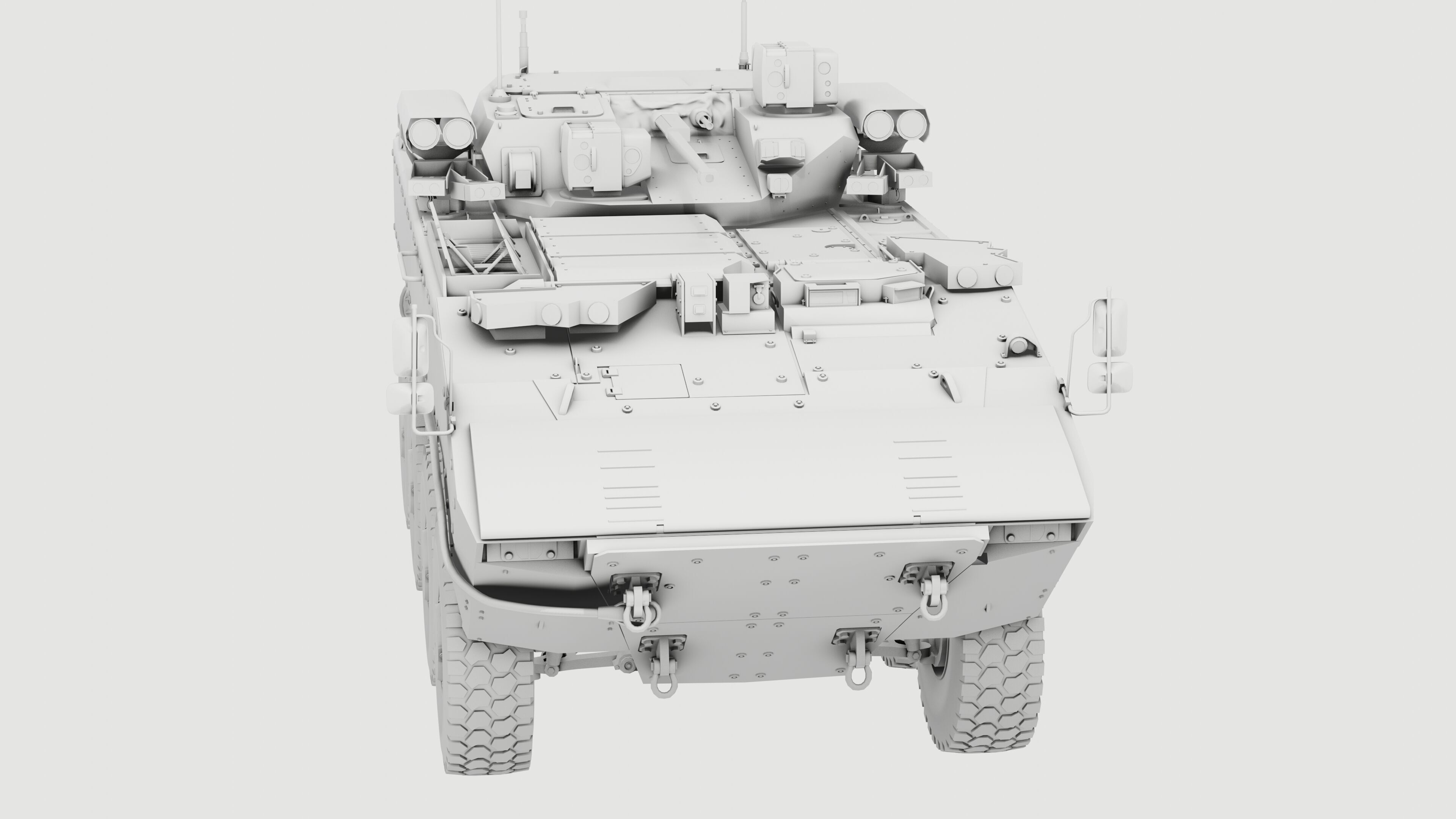 K17 Boomerang Epoch Russian Army APC Game Model 160K Low-poly 3D model_10