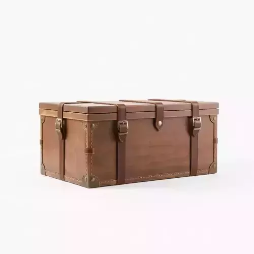 Vintage Wooden Trunk Model Pack for Decor Apps