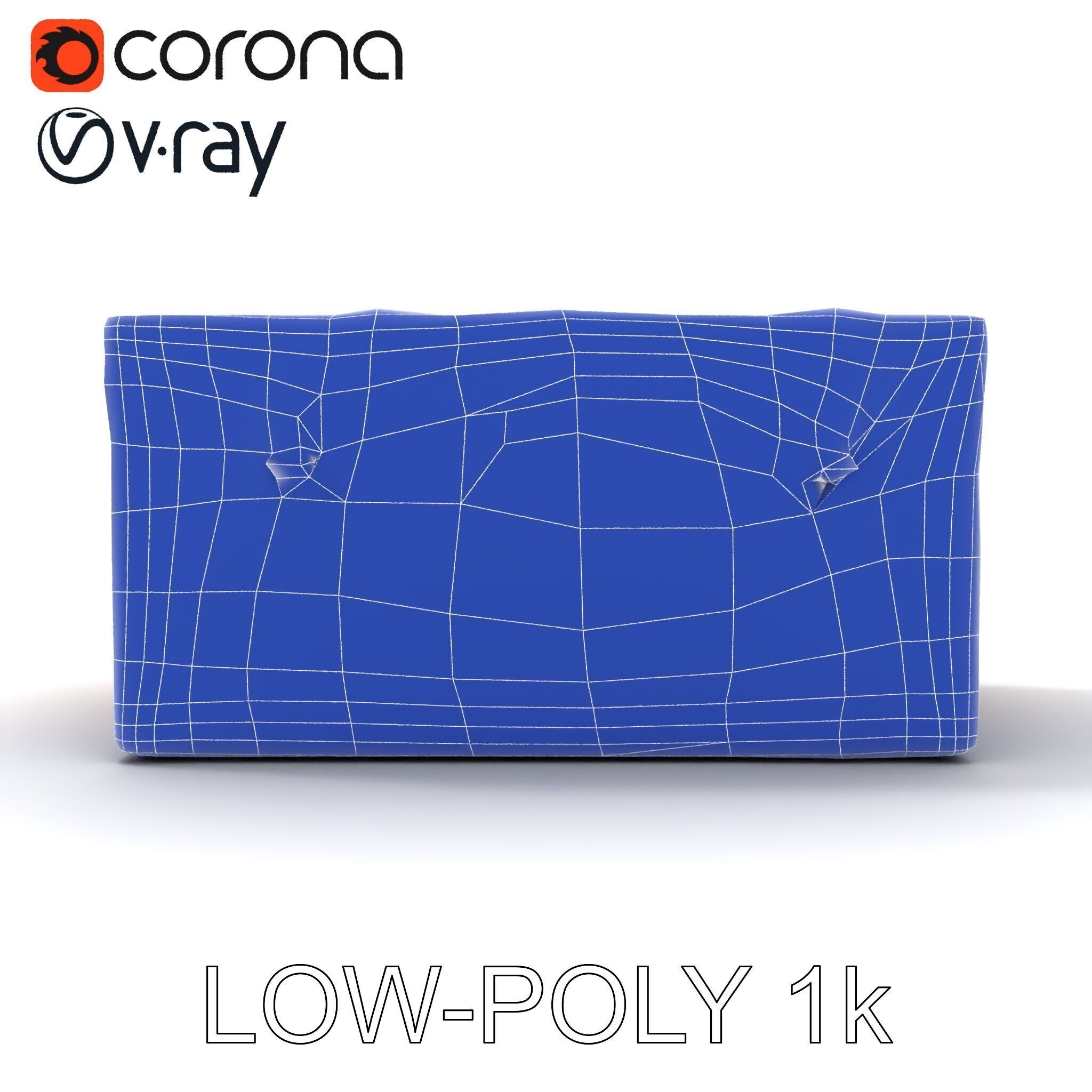 Vintage Wooden Trunk Model Pack for Decor Apps Low-poly 3D model_21