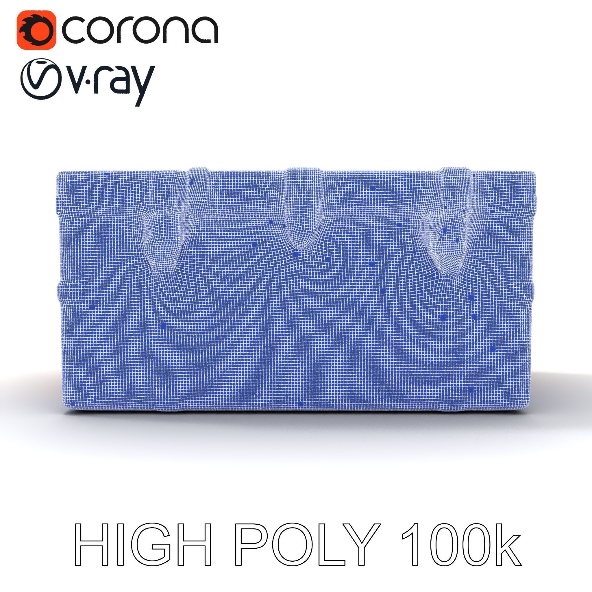 Vintage Wooden Trunk Model Pack for Decor Apps Low-poly 3D model_32