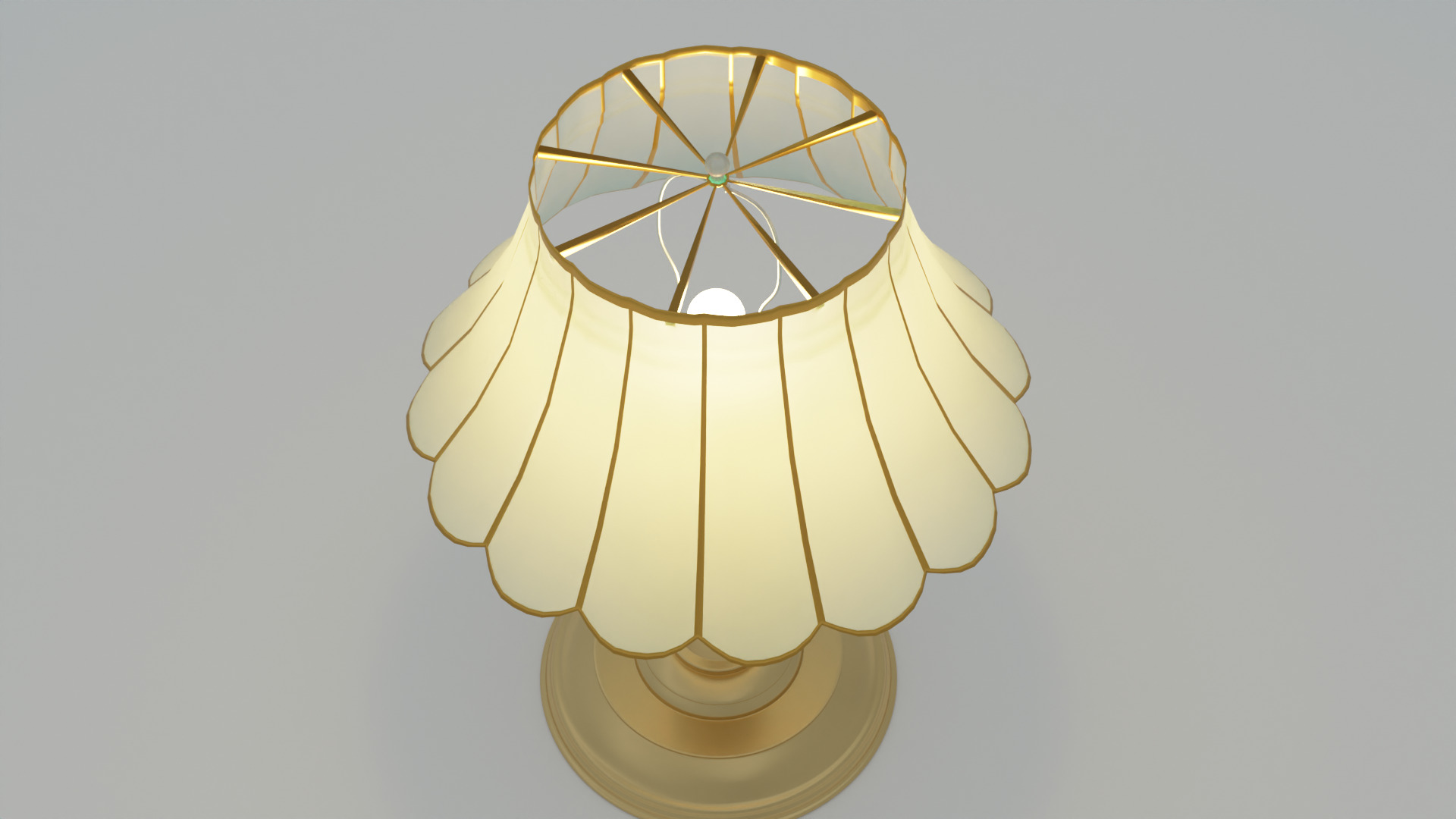 Night Lamp with scalloped lamp shade 3D model_9