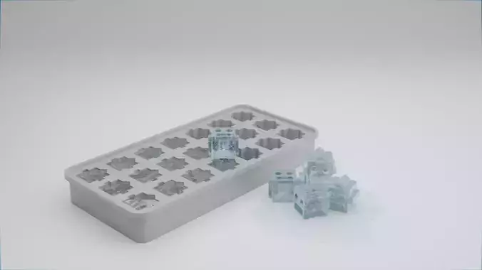 Robot Head Ice Cube Tray 3D Printable STL