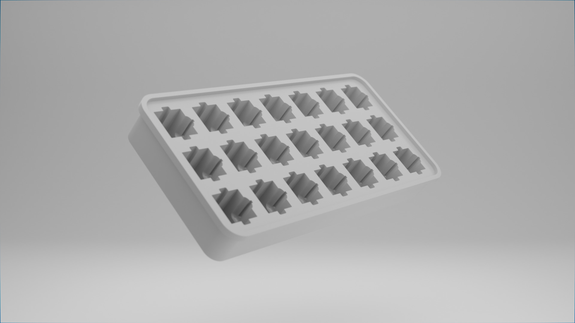 Robot Head Ice Cube Tray 3D Printable STL 3D print model_2