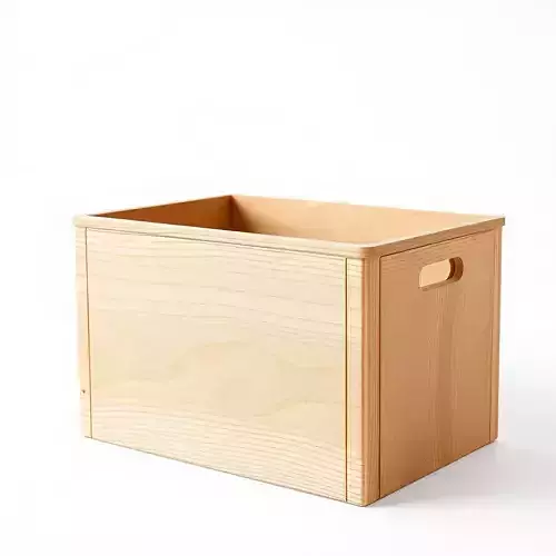 Wooden Storage Box D Model Pack