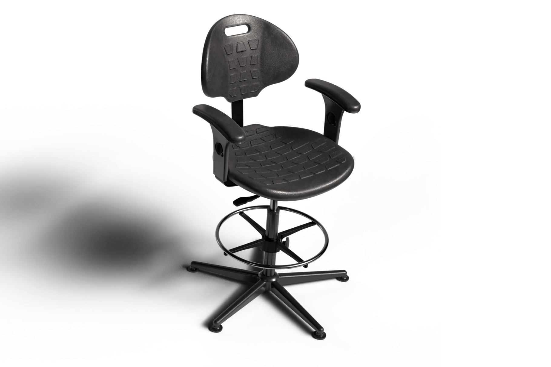 3d model of a chair Low-poly 3D model_2