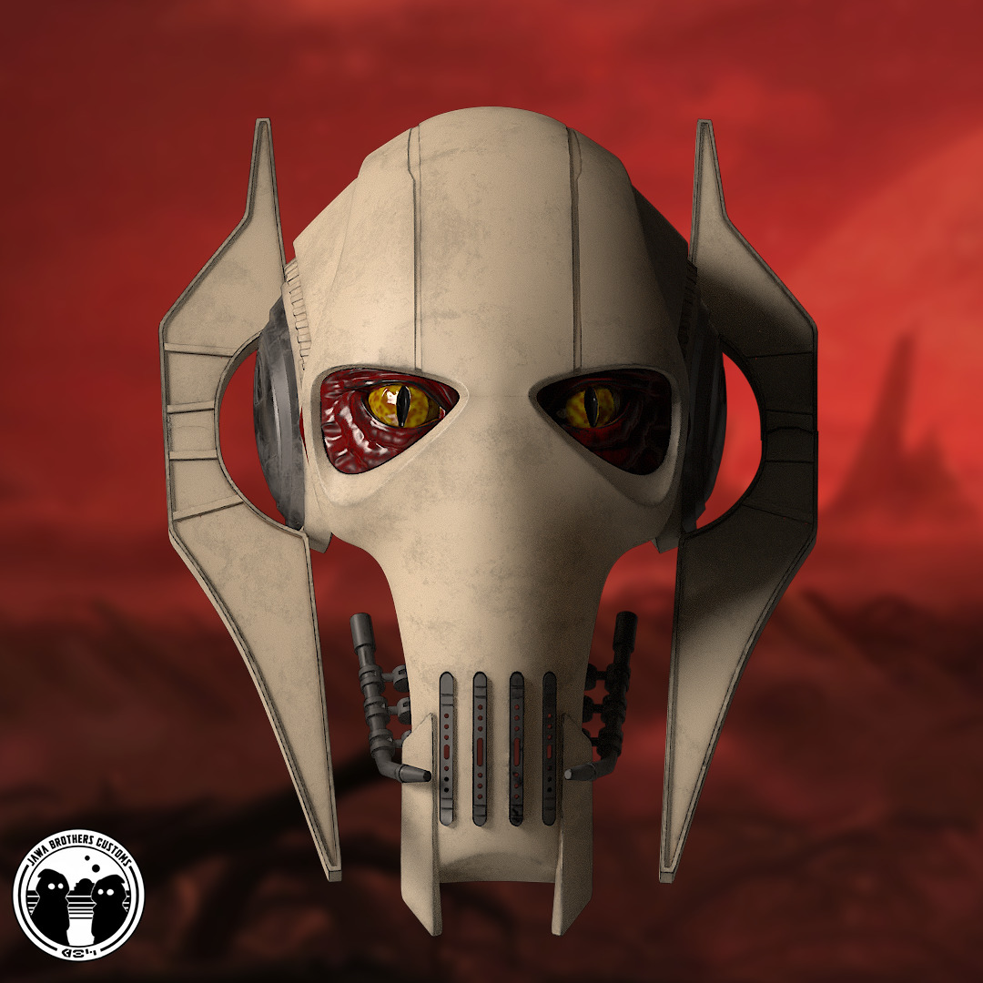 Wearable General Grievous Helmet 3D print model_1