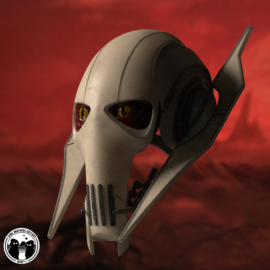 Wearable General Grievous Helmet 3D print model_2