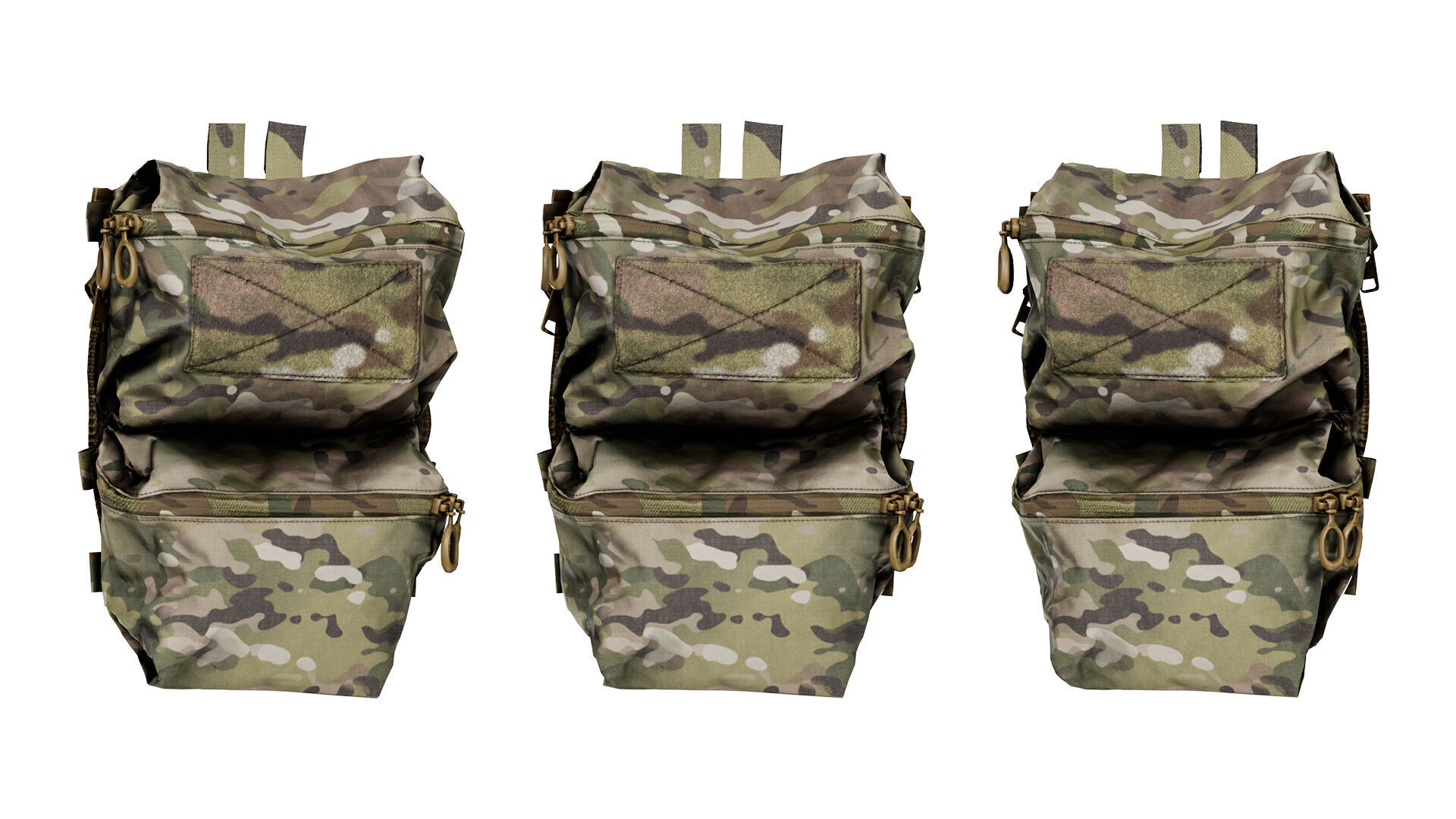 3D model FERRO CONCEPTS DOUBLE POUCH BACK PANEL VR / AR / low-poly