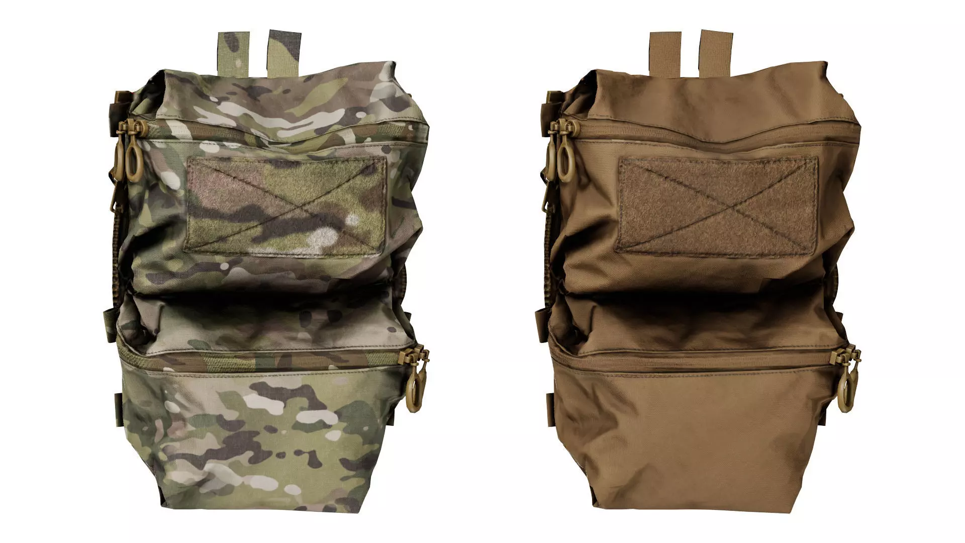 3D model FERRO CONCEPTS DOUBLE POUCH BACK PANEL VR / AR / low-poly