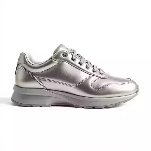 Futuristic Metallic Sneaker Model Pack Low-poly 3D model