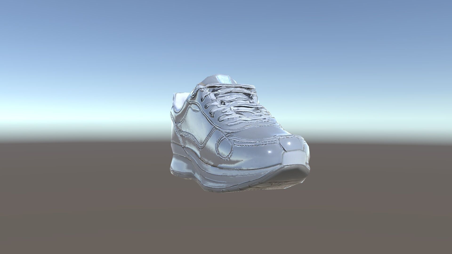 Futuristic Metallic Sneaker Model Pack Low-poly 3D model_12