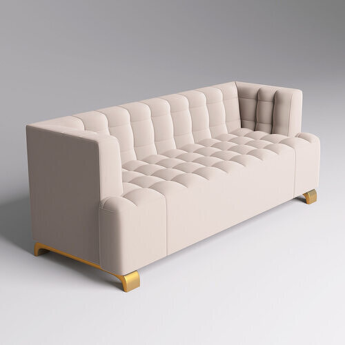 Fabric Sofa 002 3D model