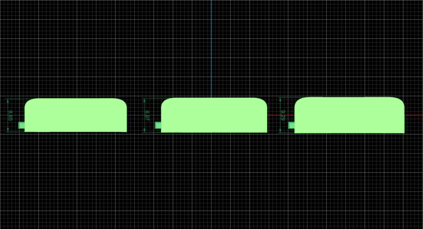 PACK Cuban Locks Clasp 26mm 27mm 28mm 3D print model_3