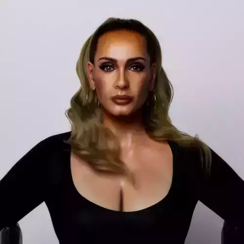  Realistic 3D model of Adele 3D model