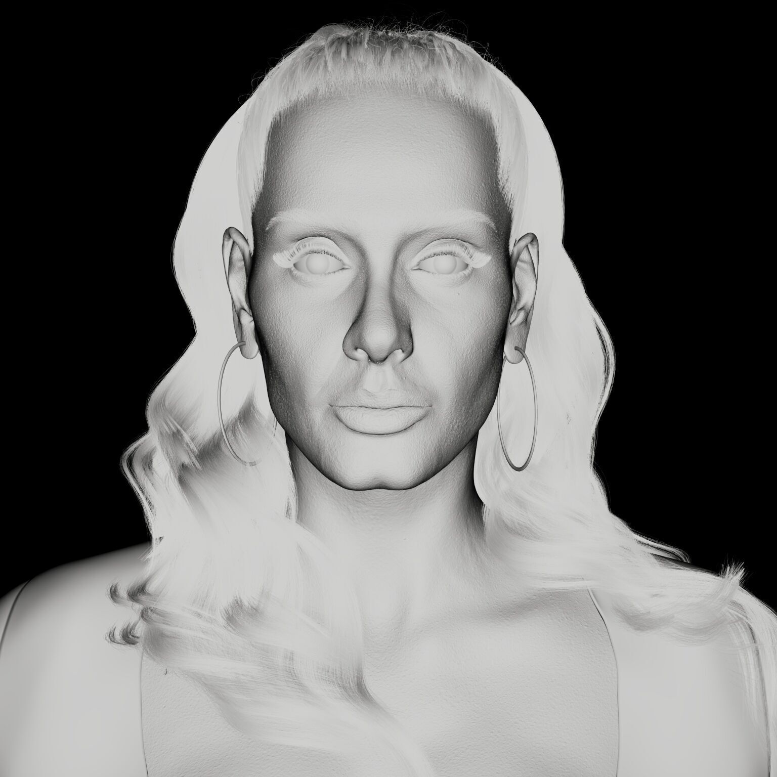  Realistic 3D model of Adele 3D model_5