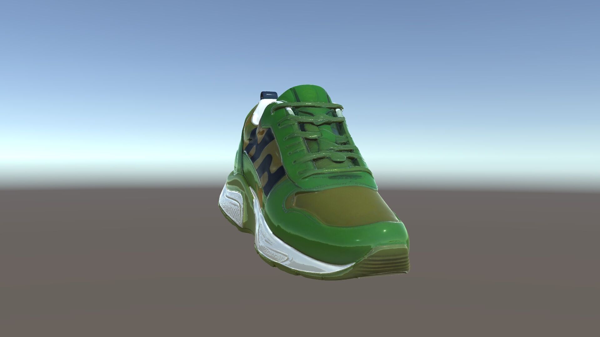Camouflage Sneaker Model Pack Low-poly 3D model_5