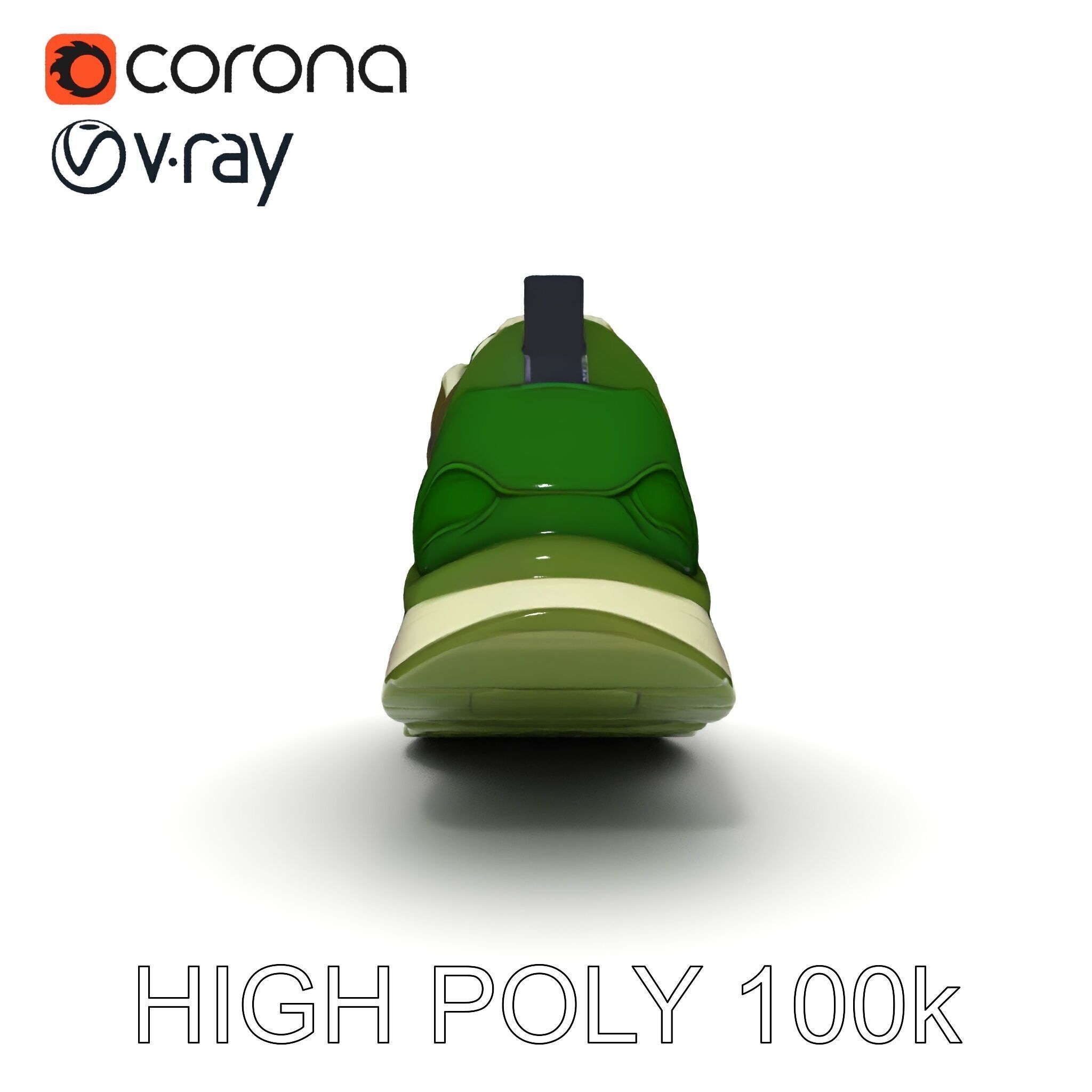 Camouflage Sneaker Model Pack Low-poly 3D model_26