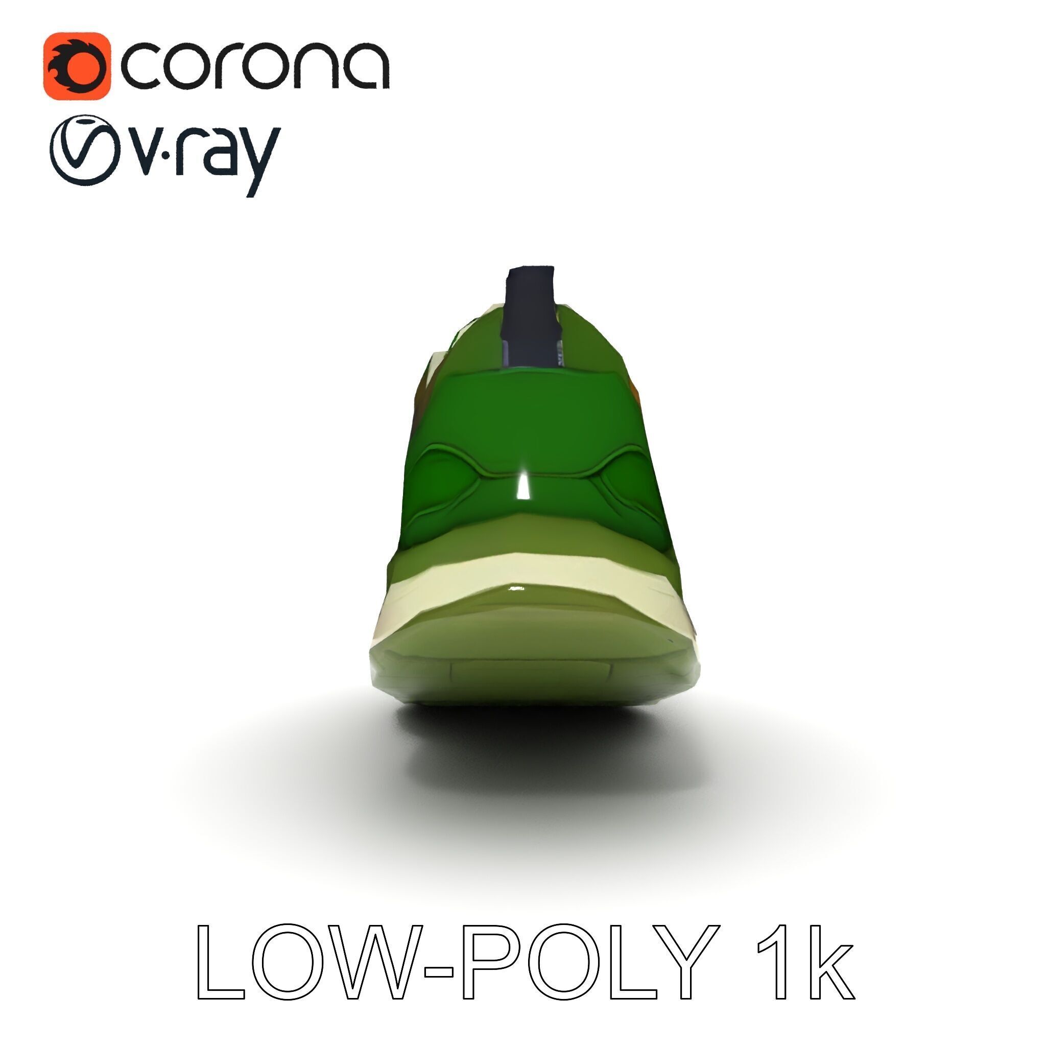 Camouflage Sneaker Model Pack Low-poly 3D model_17