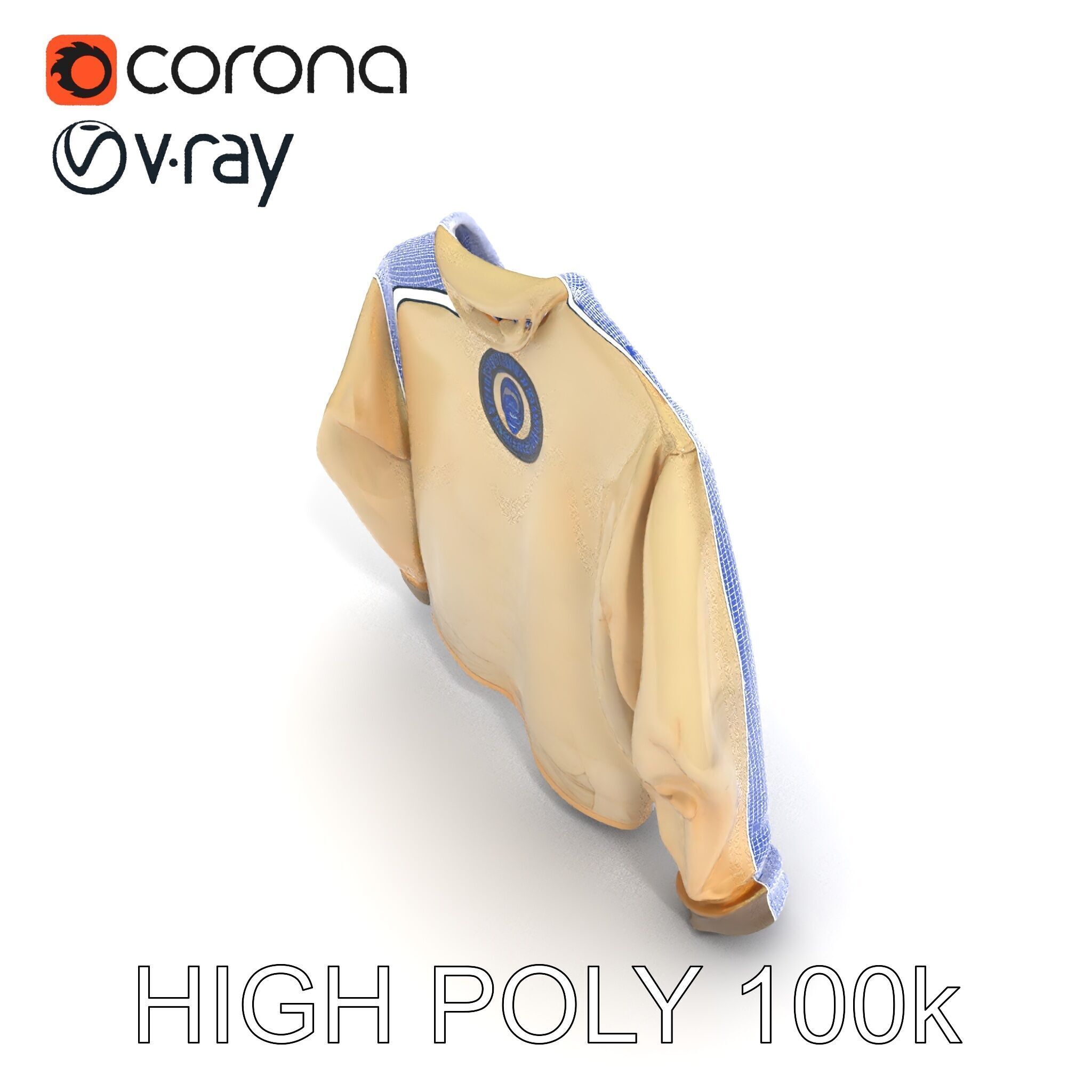 Worn Sweater Model Pack with Detailed Texture Low-poly 3D model_35