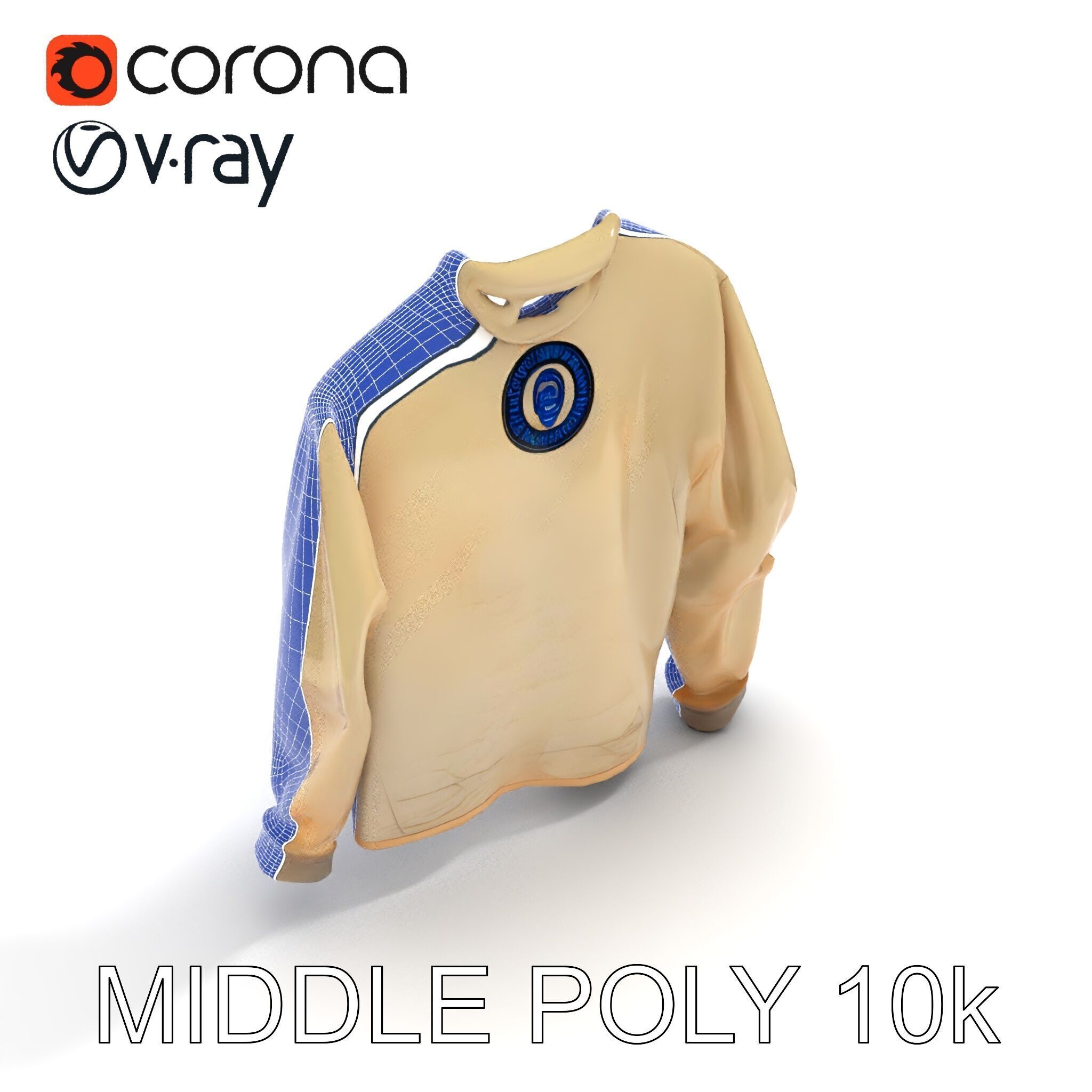 Worn Sweater Model Pack with Detailed Texture Low-poly 3D model_14