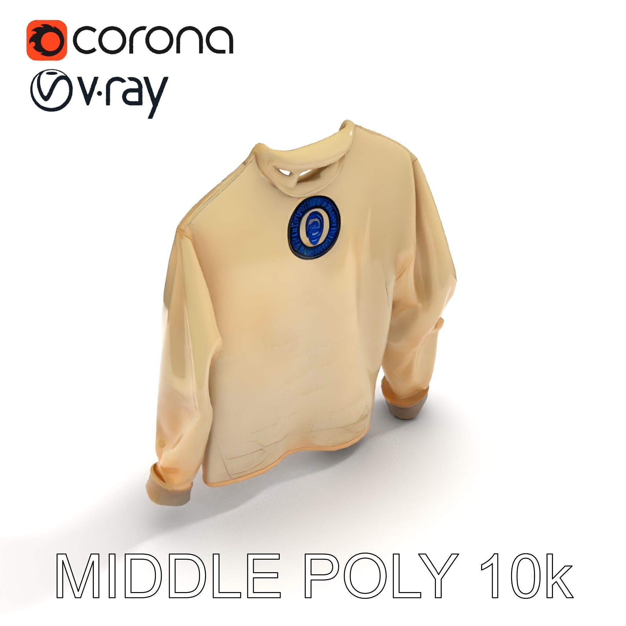 Worn Sweater Model Pack with Detailed Texture Low-poly 3D model_9
