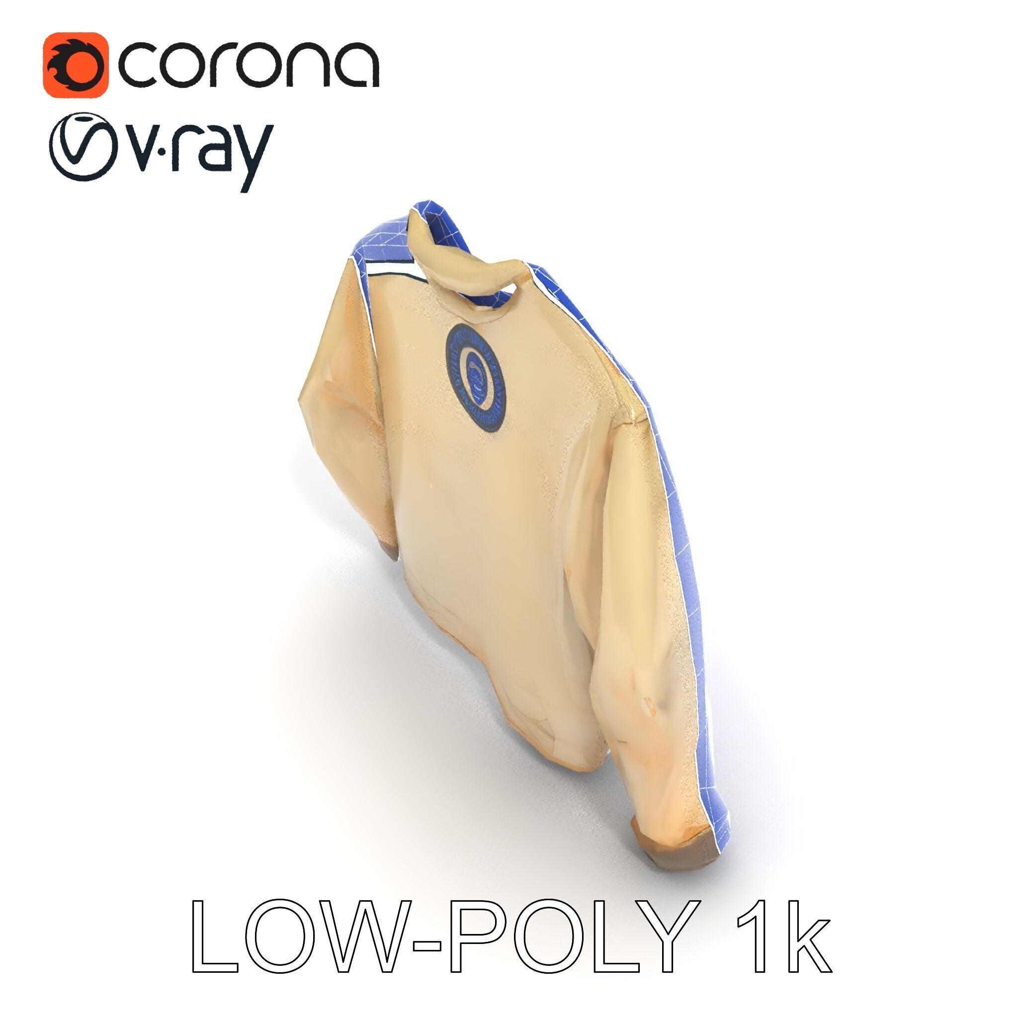 Worn Sweater Model Pack with Detailed Texture Low-poly 3D model_30