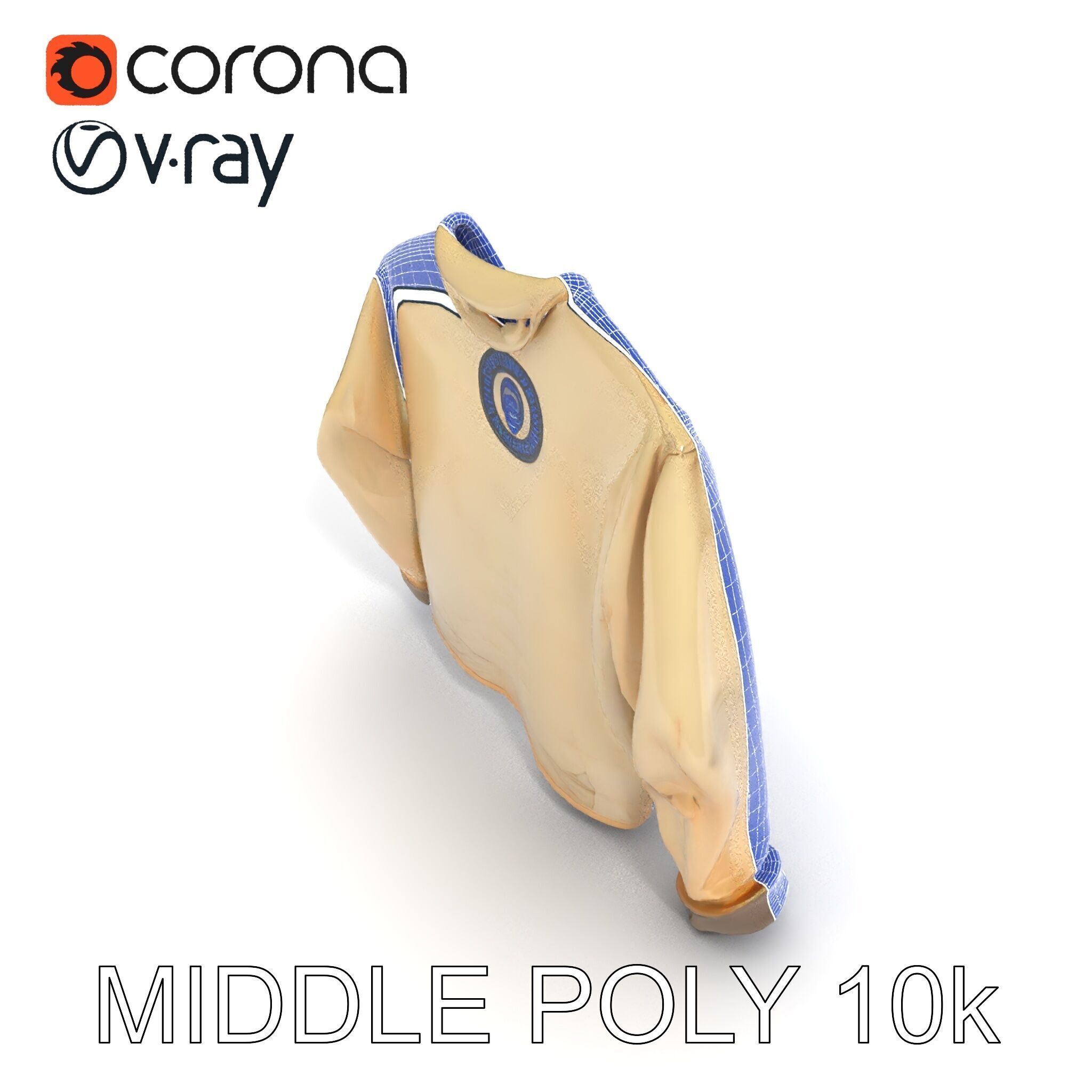 Worn Sweater Model Pack with Detailed Texture Low-poly 3D model_11