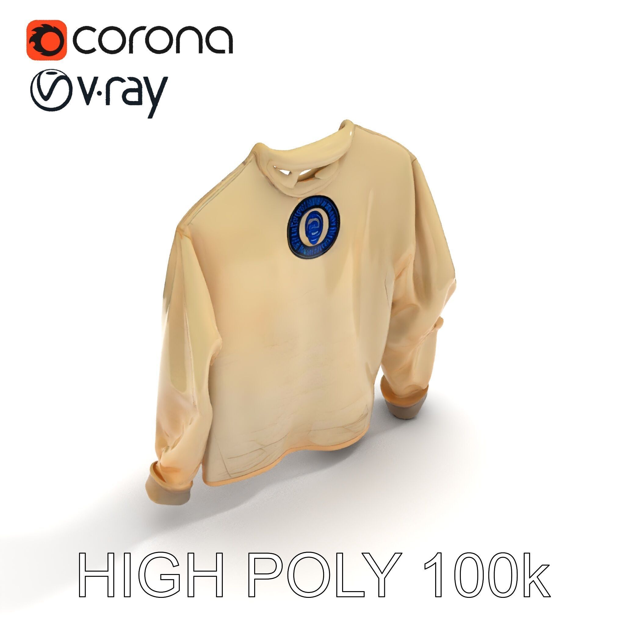 Worn Sweater Model Pack with Detailed Texture Low-poly 3D model_13