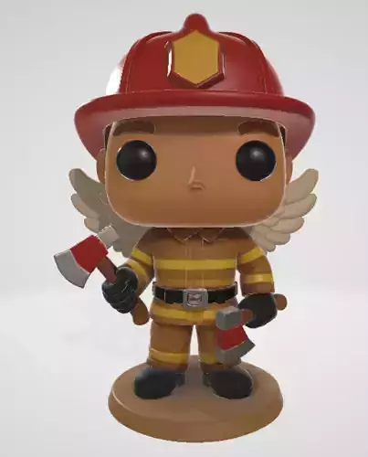 Angel Firefighter 3D Collectible Figure 3D print model