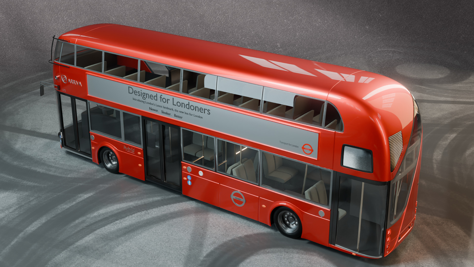Bus London 3D model_1