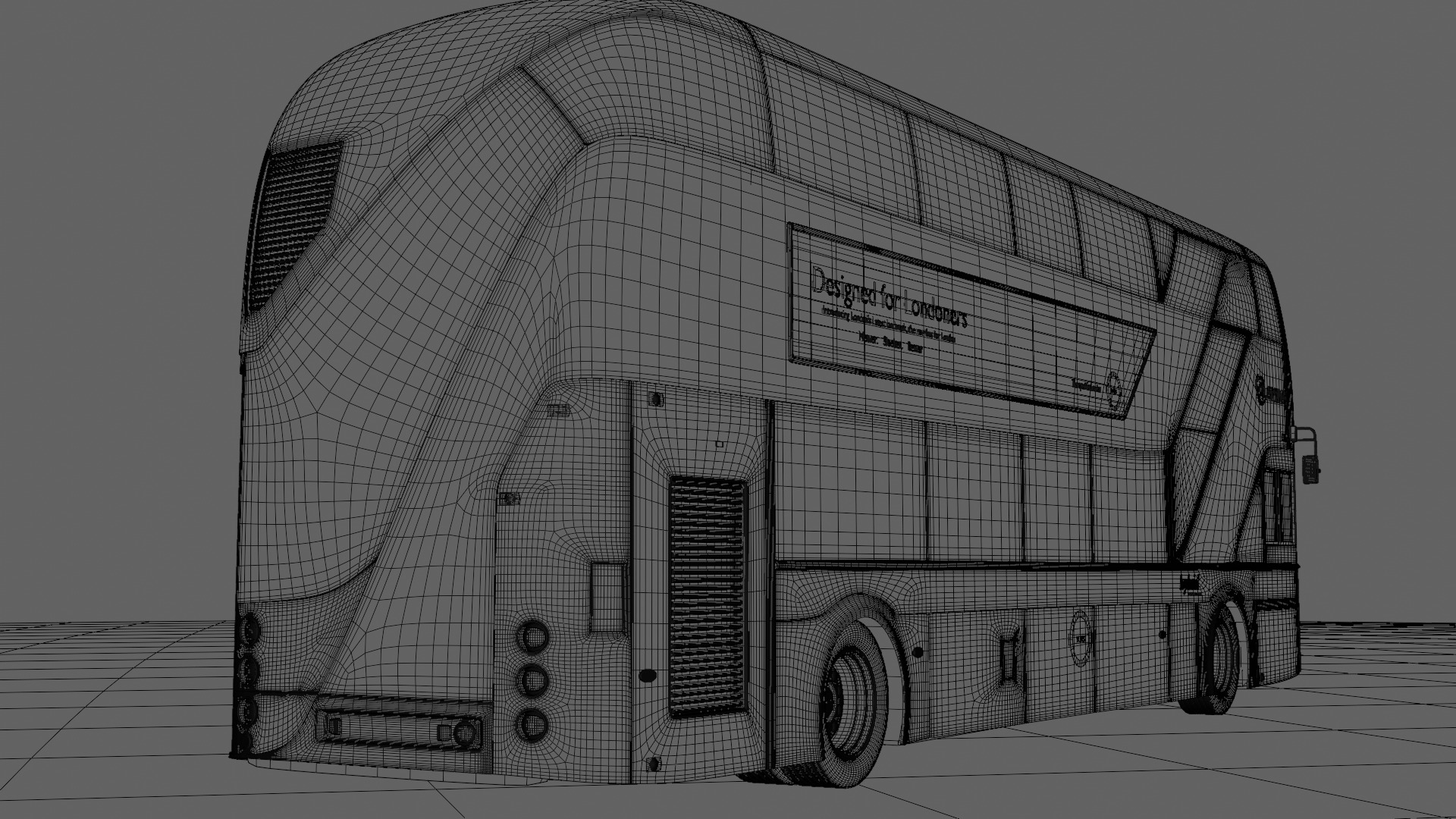 Bus London 3D model_12