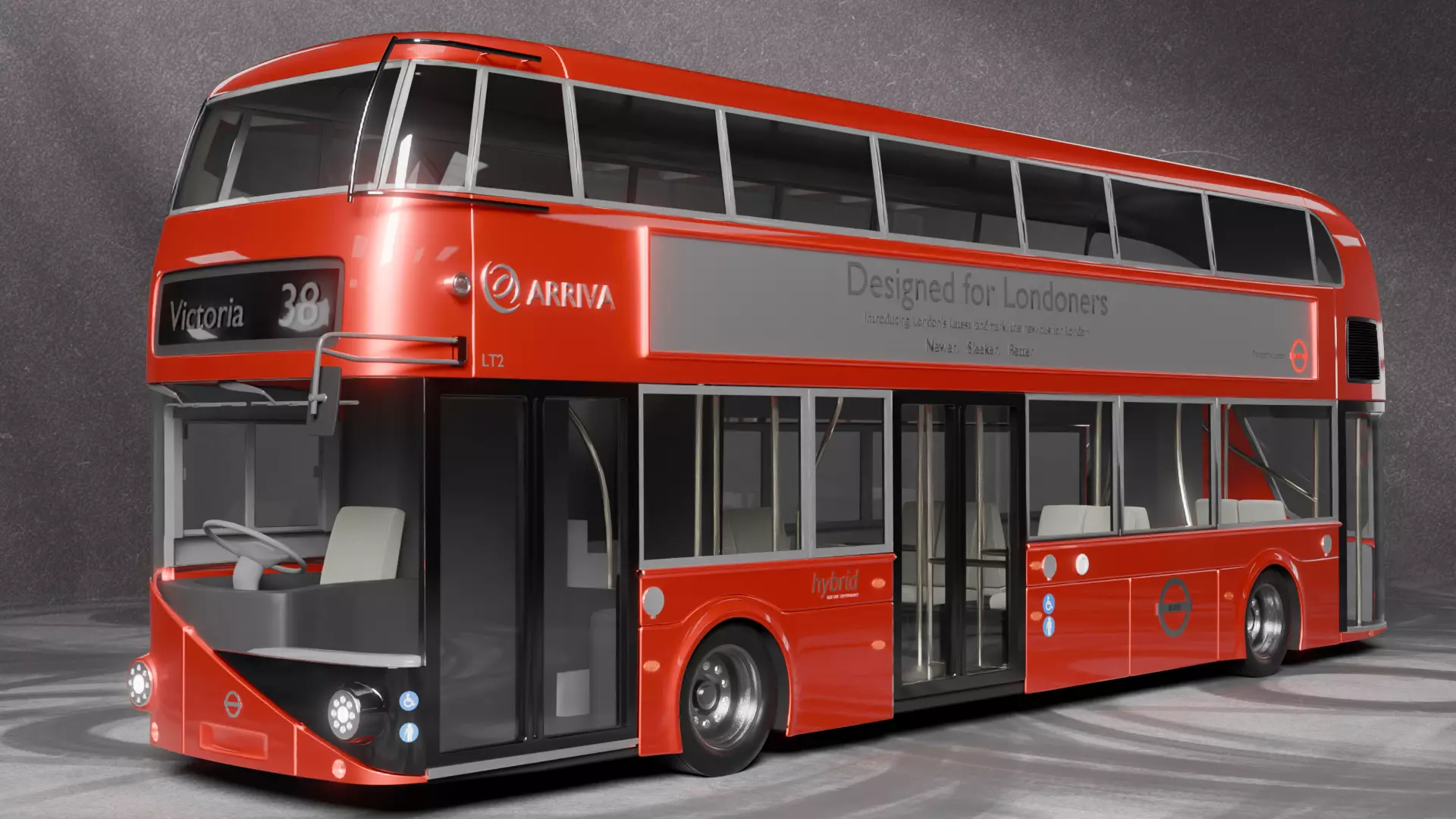 Bus London 3D model_0
