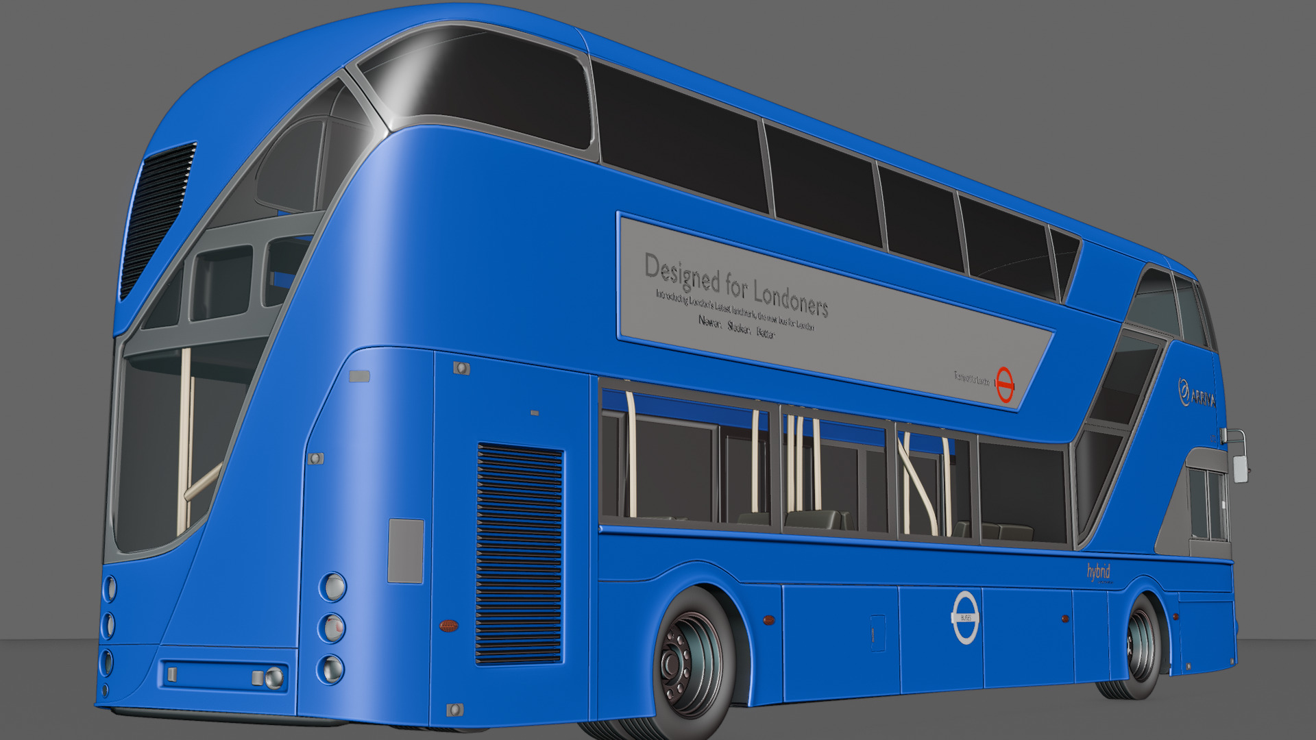 Bus London 3D model_9