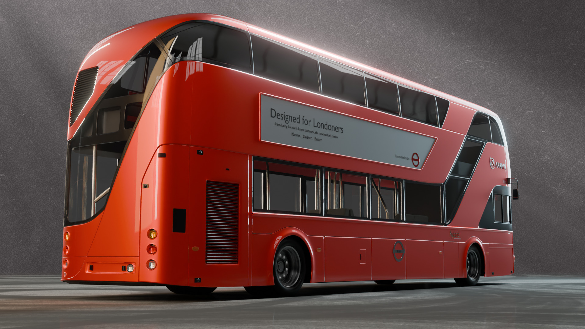 Bus London 3D model_3
