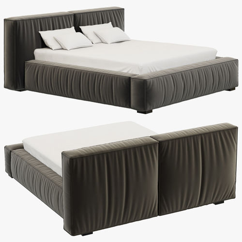 RH Teen Sona Upholstered Platform Bed 3D model