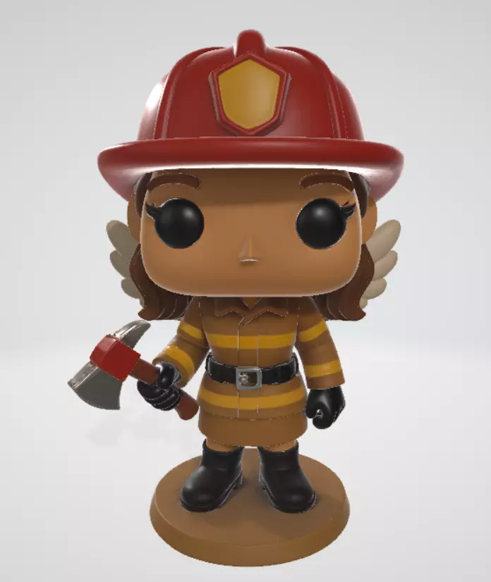 Angel Firefighter Female Edition 3D Collectible Model 3D print model
