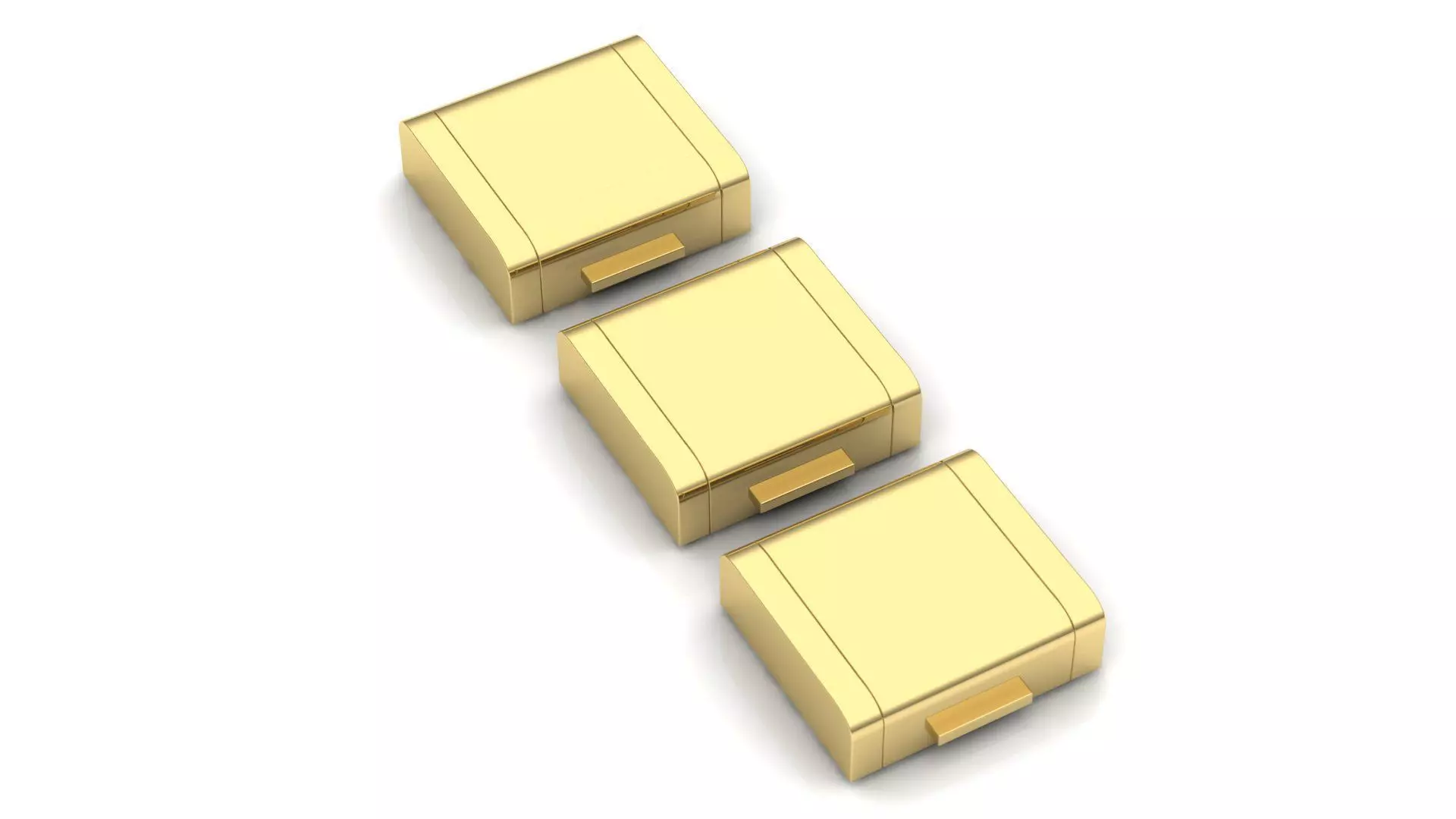 PACK Cuban Locks Clasp 29mm 30mm 31mm 3D print model_0