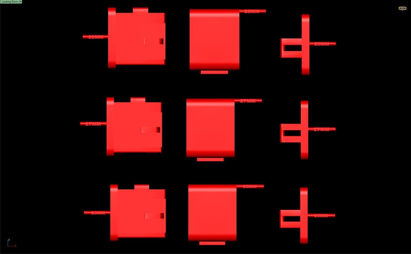 PACK Cuban Locks Clasp 29mm 30mm 31mm 3D print model_4