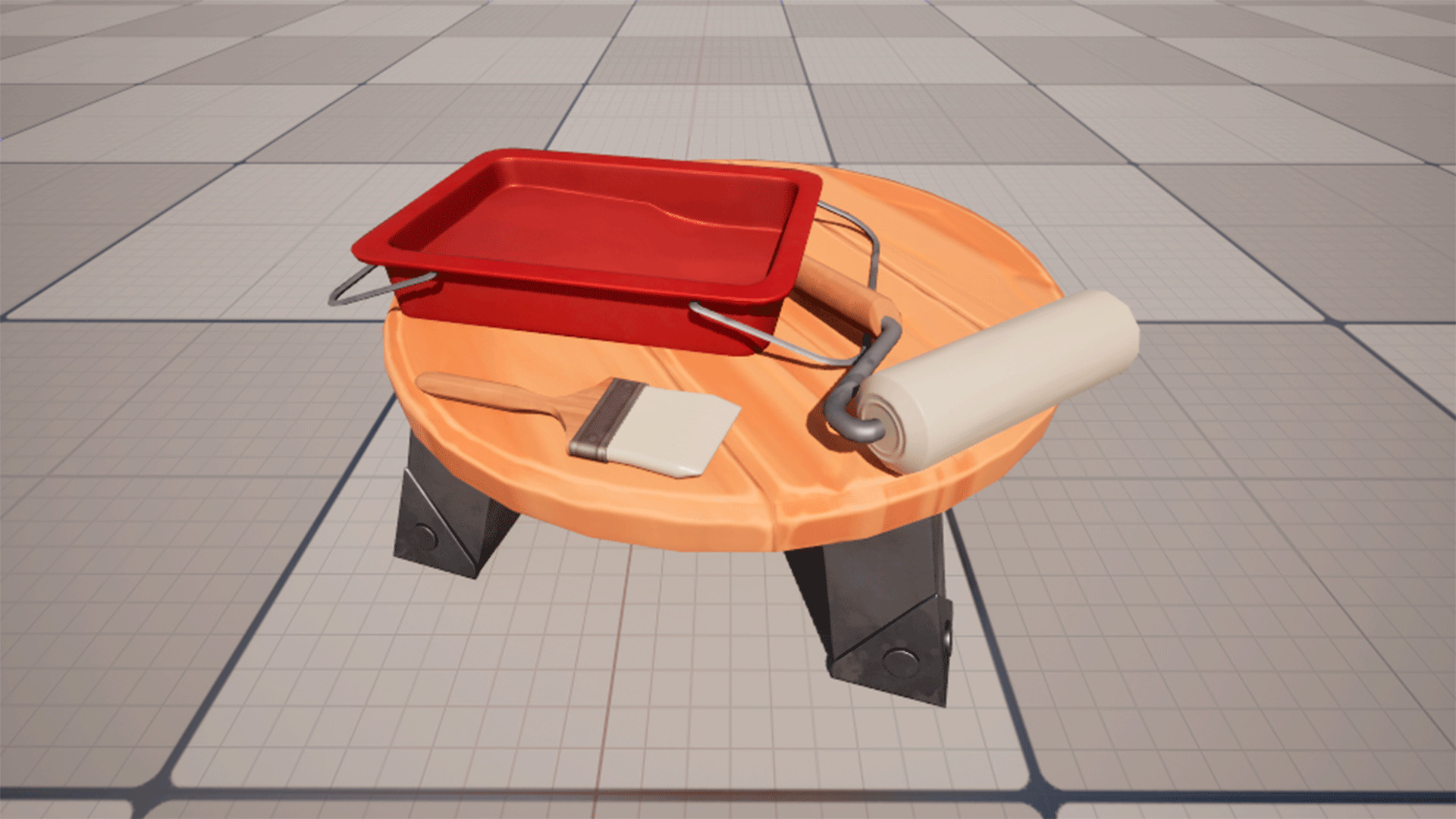 Stylized Tools Low-poly 3D model_1